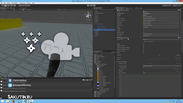 Создание шутера в Unity. Часть 2 - Расмотр компонентов и сцены смотреть онлайн