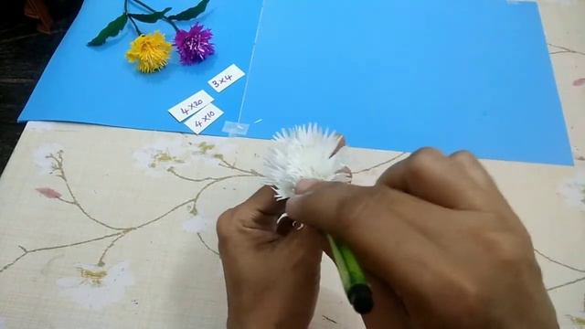 How To Make Sweet Sultan Flower  Crepe Paper Flower  DIY Hand-Made