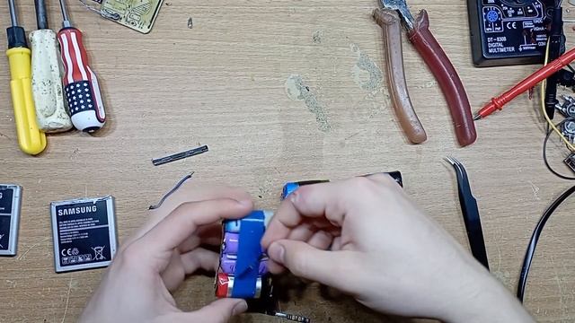 сборка li-ion батареи из одноразок