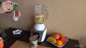 Пина колада. Смузи с кокосовым молоком и ананасом