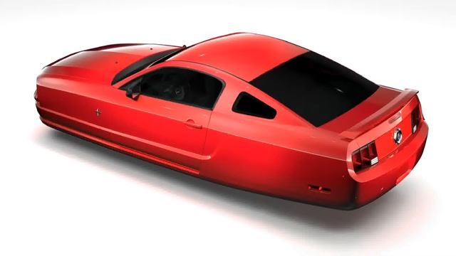 3D Model of Ford Mustang V6 Pony 2006 Flying Review смотреть онлайн