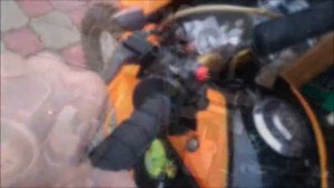 Как самому, без труда, поставить мотоцикл на табурет. 15 сек.