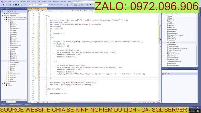Source code WEBSITE TRẢI NGHIỆM DU LỊCH -  C#- sql server- ASP.NET