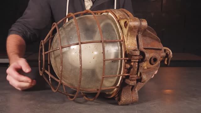 Антикварная заводская лампа - Реставрация