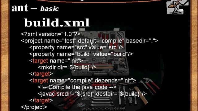 Структура управляющего файла build xml. Урок 21 смотреть онлайн