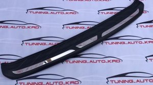 накладки на задний бампер Nissan X-TRAIL 32 кузов чёрный