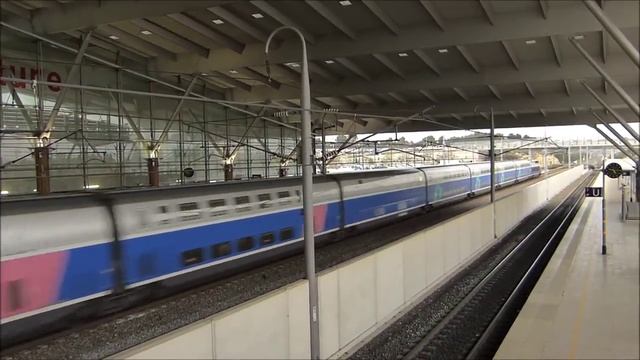 Красивое видео поездов в Европе Франция. Поезда скоростные пассажирские. Железная дорога Европа смотреть онлайн