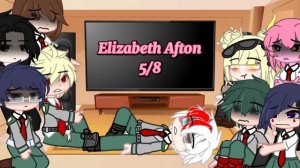Mha reacts to Afton family || Mha || Fnaf || 1/6 Elizabeth Afton || Y/n Afton AU ||