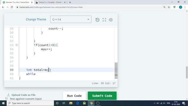 Between Two Sets HackerRank Solution with github code смотреть онлайн