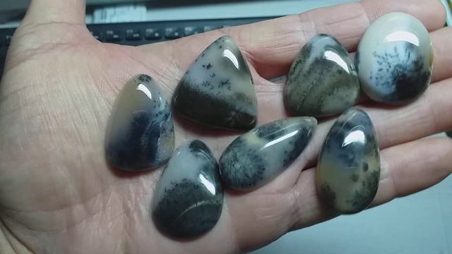 Кабошоны из мохового агата смотреть онлайн