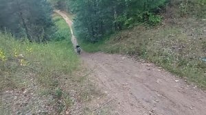 питбайк 125 ,подьем в крутую гору
