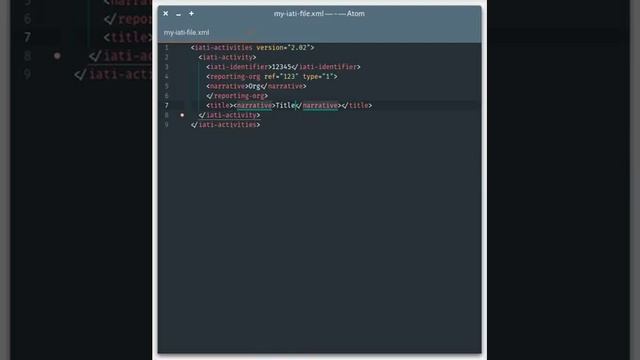 Working with IATI XML in Atom смотреть онлайн