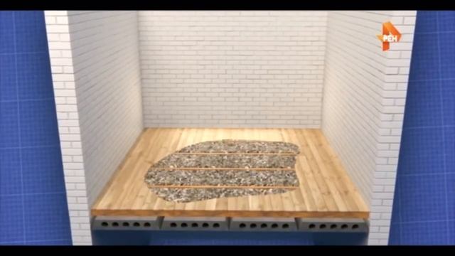 Монтаж фальшпола в квартире Мажора. смотреть онлайн