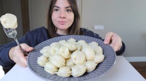 МУКБАНГ пельмени истории про рпп, неверность и неуверенность mukbang dumplings со сметанкой