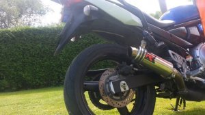 Suzuki GSX 650 F / Suzuki Bandit 650 with Dominator Exhaust