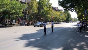 Кортеж Канцлера Германии Ангела Меркель в Ереване 24.08.2018