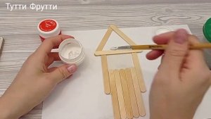 DIY |  Новогодние игрушки из палочек для мороженого | Снеговик | Дед мороз |