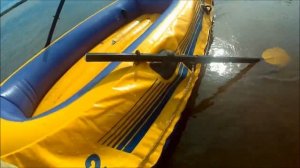 Надувная лодка от Intex - Challenger-2, экстремальное испытание лодки на плавучесть на реке Чусовая