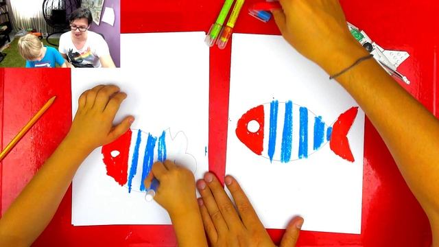 Рисуем РЫБУ с Павликом - Простые рисунки для детей смотреть онлайн