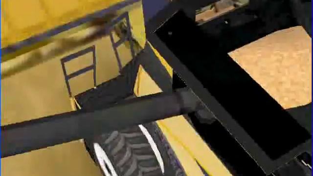 simtractor new holland corn harvest