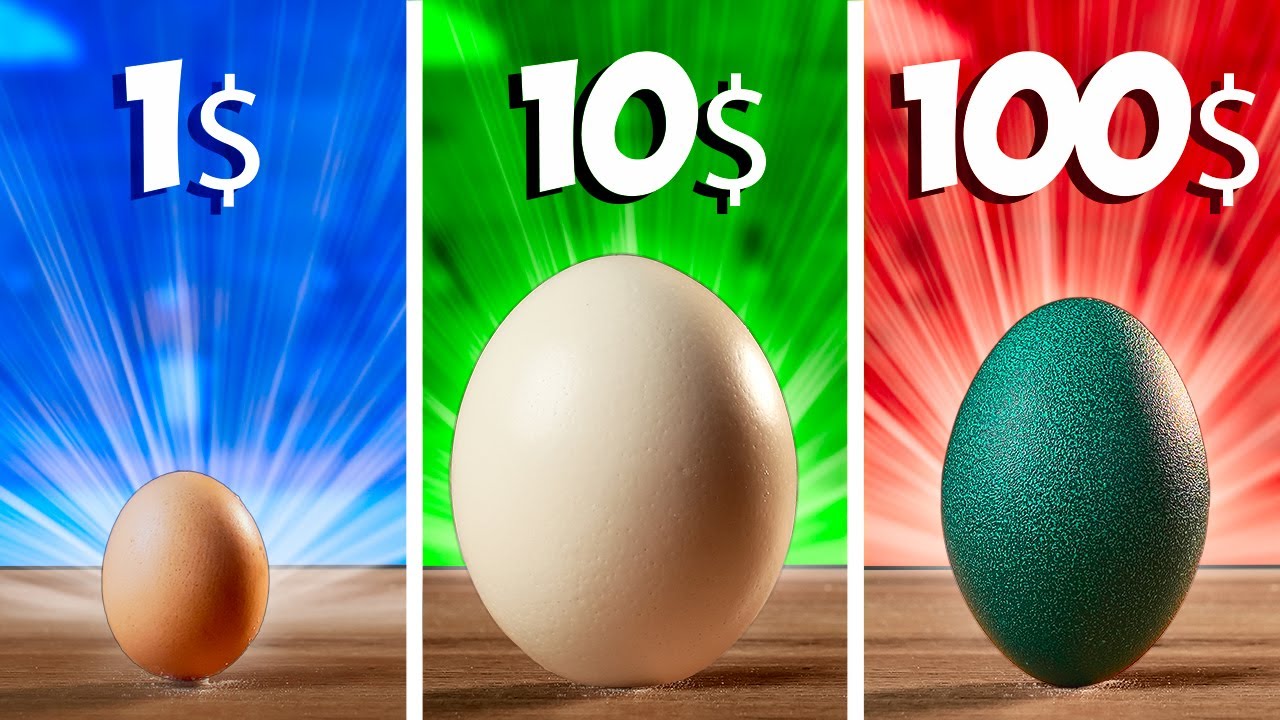 1$ vs 10$ vs 100$ ЯЙЦО смотреть онлайн