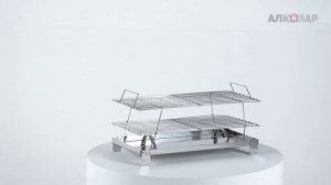 Коптильня с гидрозатвором для горячего и холодного копчения.  АЛКОВАР