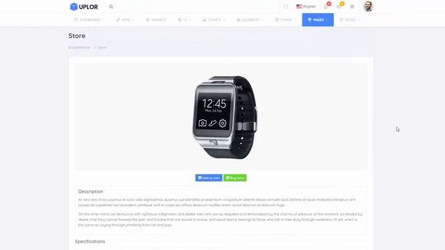 Uplor – Clean & Modern Admin Dashboard Bootstrap 4 HTML Template смотреть онлайн