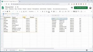 Функция Sort Google Sheets #SortGooglesheets, #SortГуглтаблицы