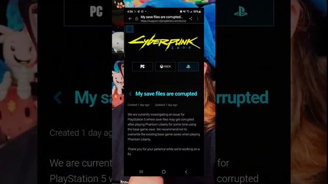 Cyberpunk 2077 2.0 Phantom Liberty Save Corruption Update/Fix #cyberpunk2077 #savecorruption