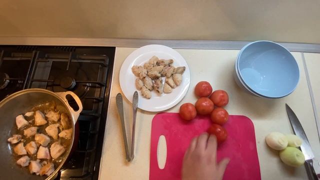 Самое вкусное блюдо из курицы.Настоящее Грузинское ЧАХОХБИЛИ(ჩახოხბილი) из курицы.ГРУЗИНСКАЯ КУХНЯ смотреть онлайн