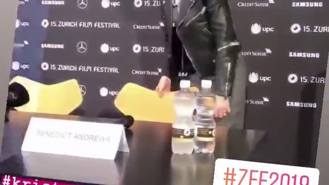 #KristenStewart and Benedict Andrews arriving for the press conference #ZFF2019 #seberg 