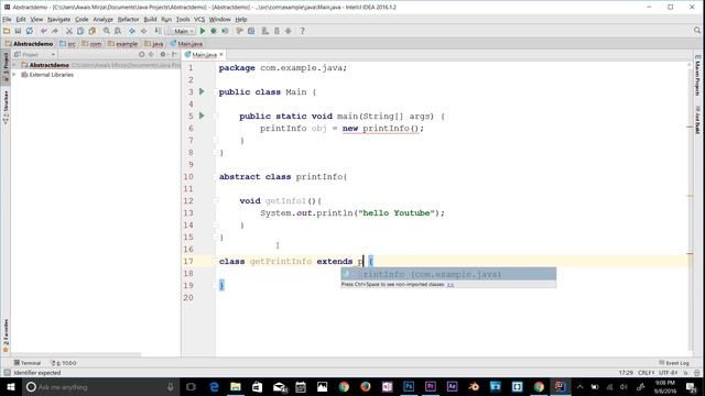 Java Tutorial for Beginners Series 2016 - Abstract Class /Method in Java # 42 смотреть онлайн