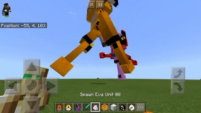 Minecraft PE a cool addon (Evangelion addon) смотреть онлайн