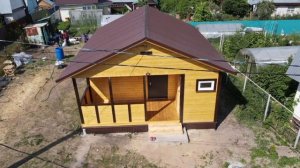 Видеообзор Карксный дом 36 кв.м. с террасой 12 кв.м. Васильево. Строительная компания Новая Дача.