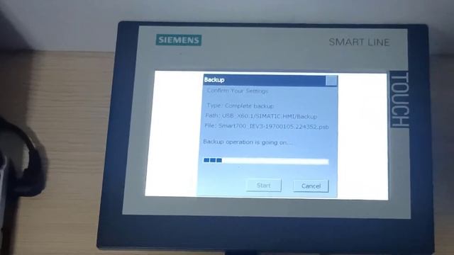 backup and restore HMI  " SIEMENS SMART LINE "