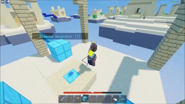 Воздушные шарики и режим соло! Новая обнова в роблокс бедварс! Roblox BedWars смотреть онлайн