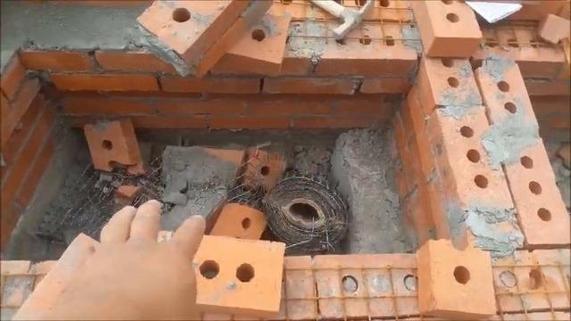 Цветочная Клумба!!! из кирпича.