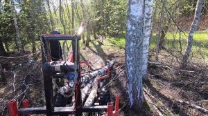 Вывозим ЛЕС БЕСПЛАТНО!!!!! ТЕСТ-ДРАЙВ САМОДЕЛЬНОГО ПРИЦЕПА ДЛЯ КВАДРОЦИКЛА