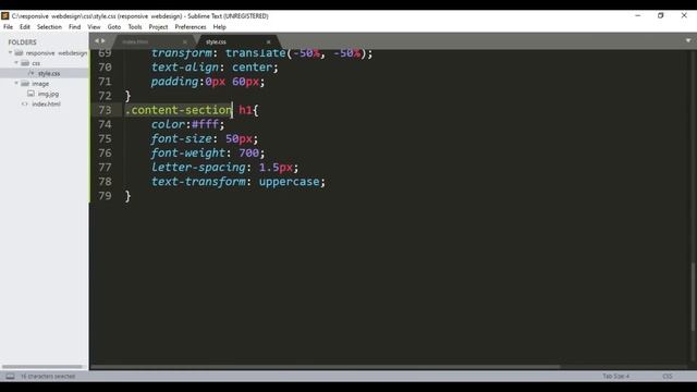 Responsive Web Design Landing Page Using HTML CSS & JavaScript | HTML CSS For Beginners | Learn Web