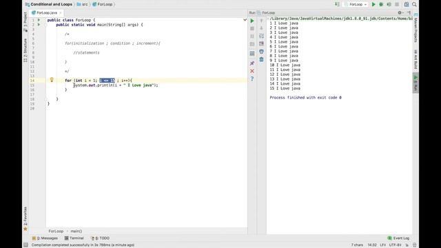 For statement in java | Java for complete beginners | Learn java online | Java tutorials