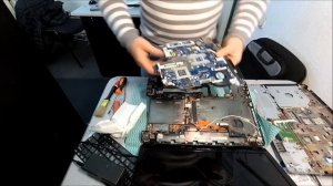 Packard Bell - Чистка и замена термопасты.