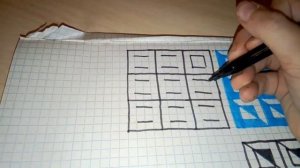 Как нарисовать красивый простой узор по клеточкам
