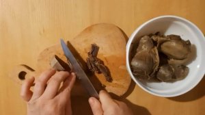 Холодная закуска из куриных желудков. Рецепт маринованных желудков. Салат из куриных желудков