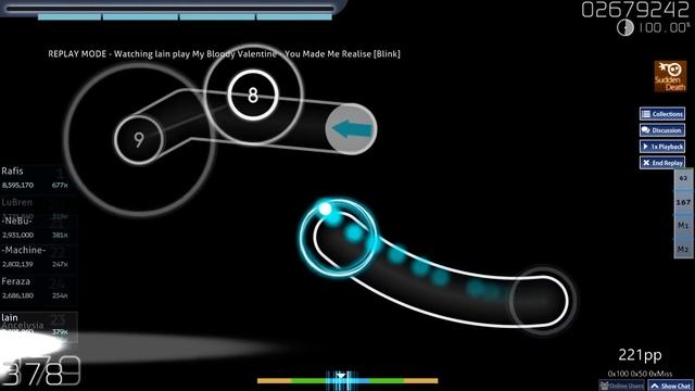 osu! | lain | My Bloody Valentine - You Made Me Realise [Blink] +SD 99.52% FC 254pp #1 смотреть онлайн