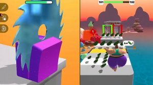 Мобильные игры Slice Asmr и Fat 2 Fit Max  - прохождение, геймплей и новые уровни для Android и iOS