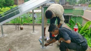 600watt solar panel और luminous NXG 1100 12v solar inverter installation