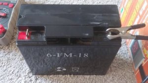 6-ти летняя  стартерная AGM батарея 6-FM-18 после обслуживания и заряда