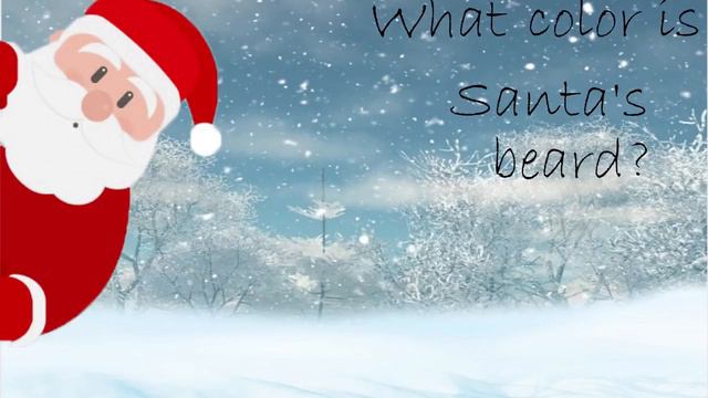 What color is Santa's beard  Christmas Song for Kids  Learn color with Santa