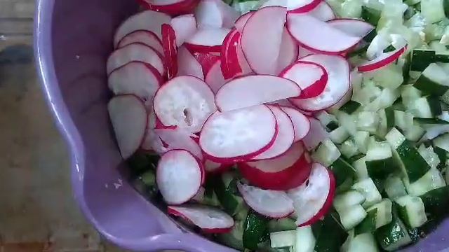 Окрошка на кефире. ПП рецепт.
