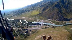 Коксу с птичего полета. Кербулакский район Сарыозек